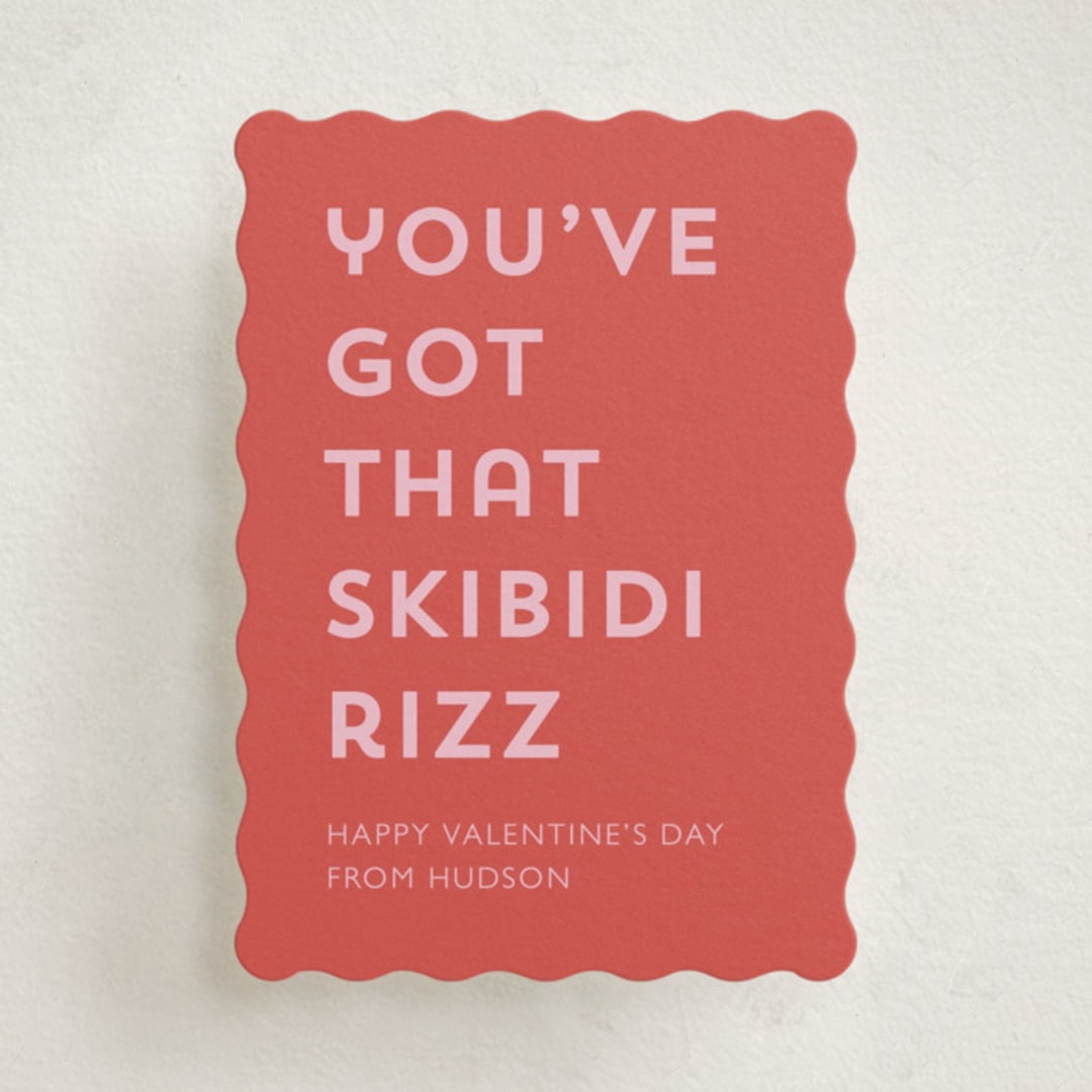 "Skibidi" - Classroom Valentines in Fruit Punch by Holly Whitcomb - Front