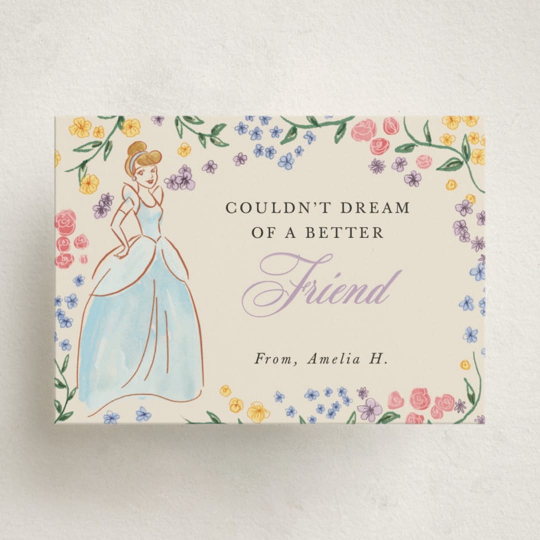 "Disney's Cinderella Friendship" - Classroom Valentines in Buttercream by Cass Loh - Front