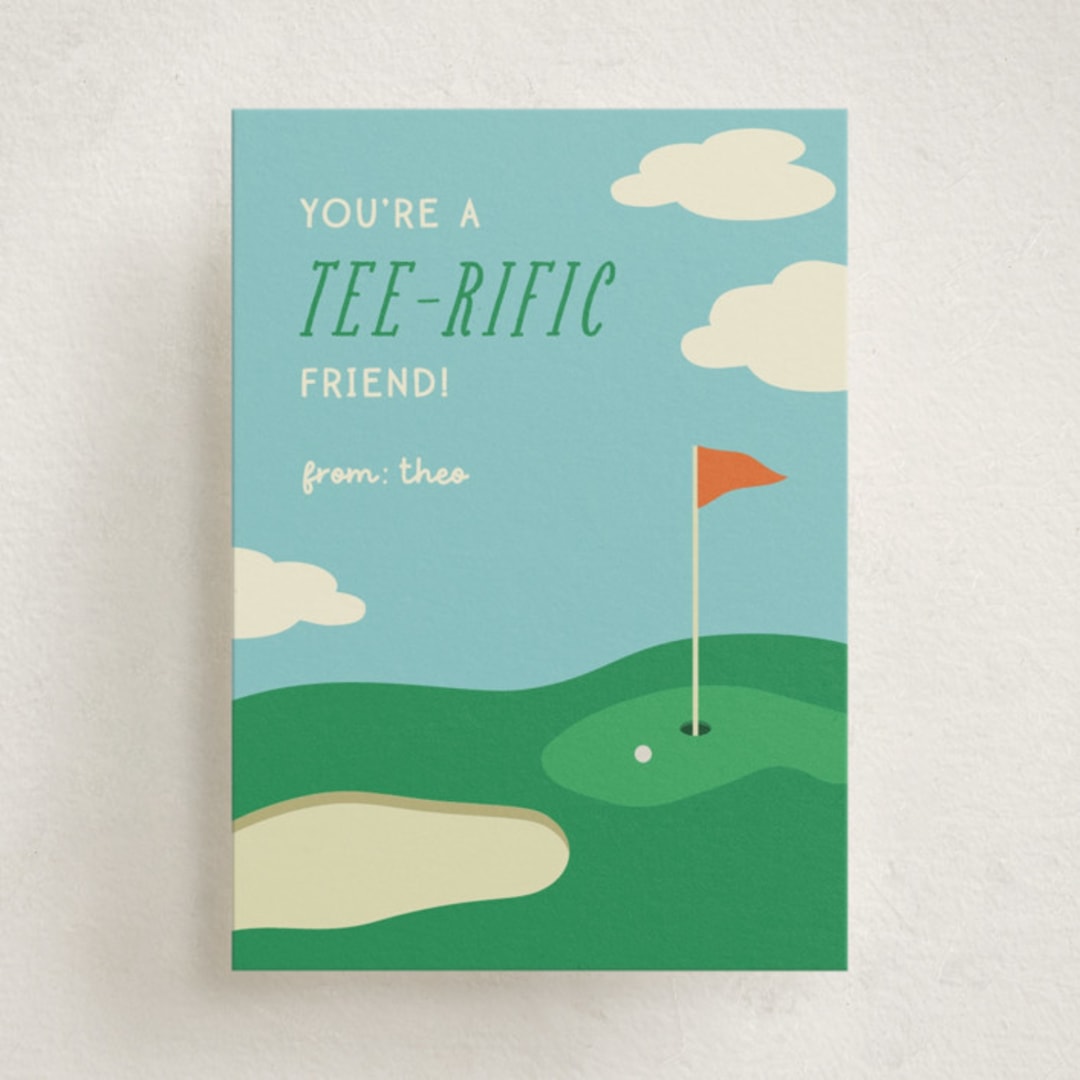 "tee-rific" - Classroom Valentines in Emerald by Ellen Schlegelmilch - Front