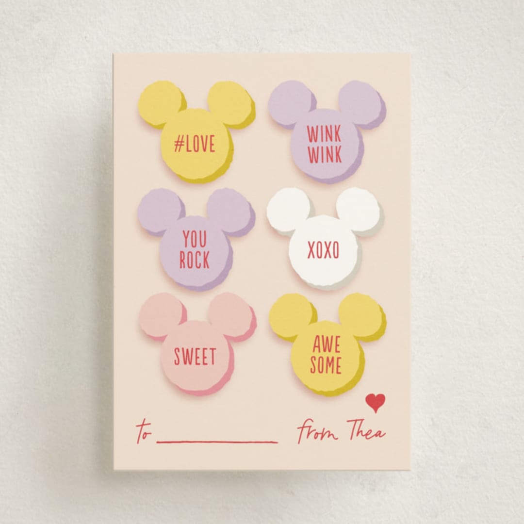 "Disney's Mickey Mouse Sweetheads" - Classroom Valentines in Ice Cream by Leia Matt - Front