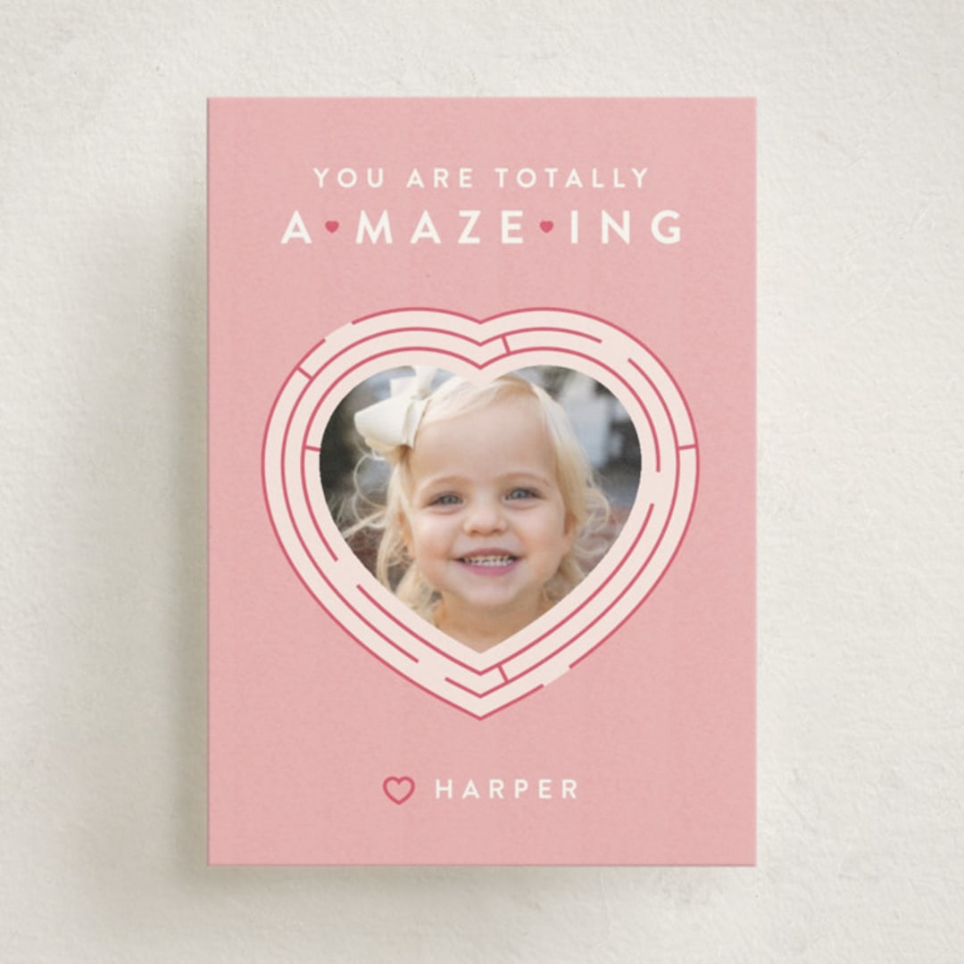 "Amazing Valentine" - Classroom Valentines in Sweetheart by Poised Avenue - Front