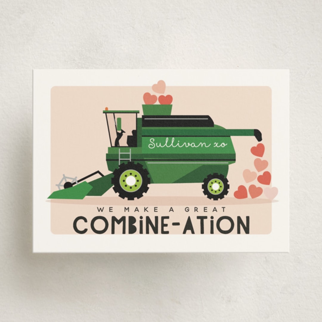 "Combine" - Classroom Valentines in Pine by Hudson meet Rose - Front