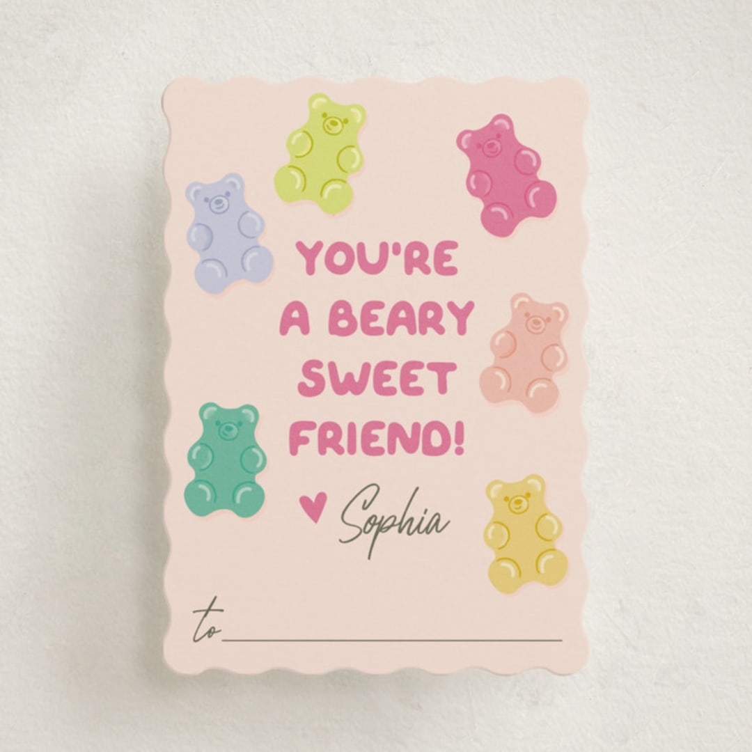 "beary sweet" - Classroom Valentines in Chiffon by Karidy Walker - Front