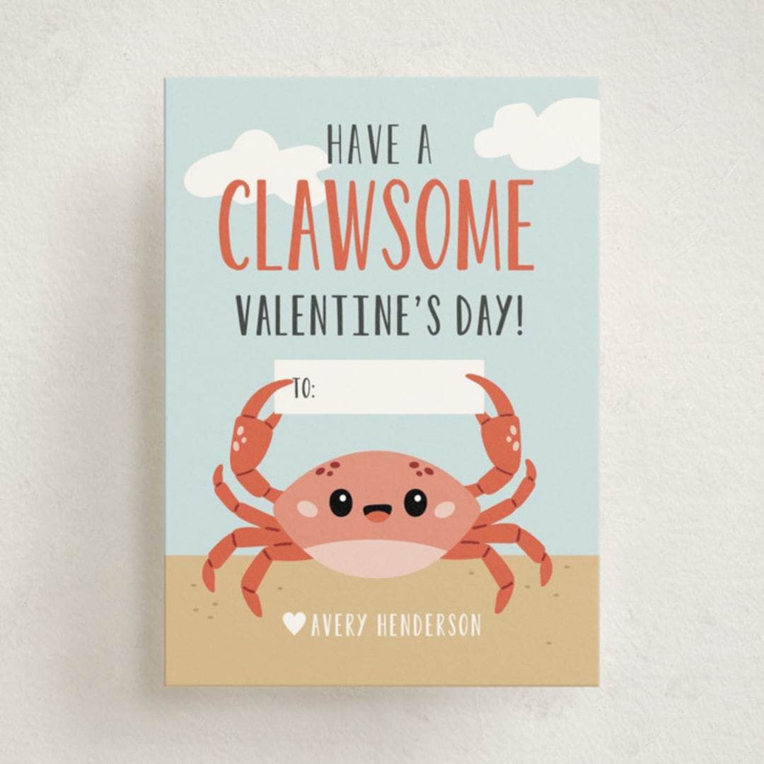 "Crabby" - Classroom Valentines in Sky by Oma N. Ramkhelawan - Front