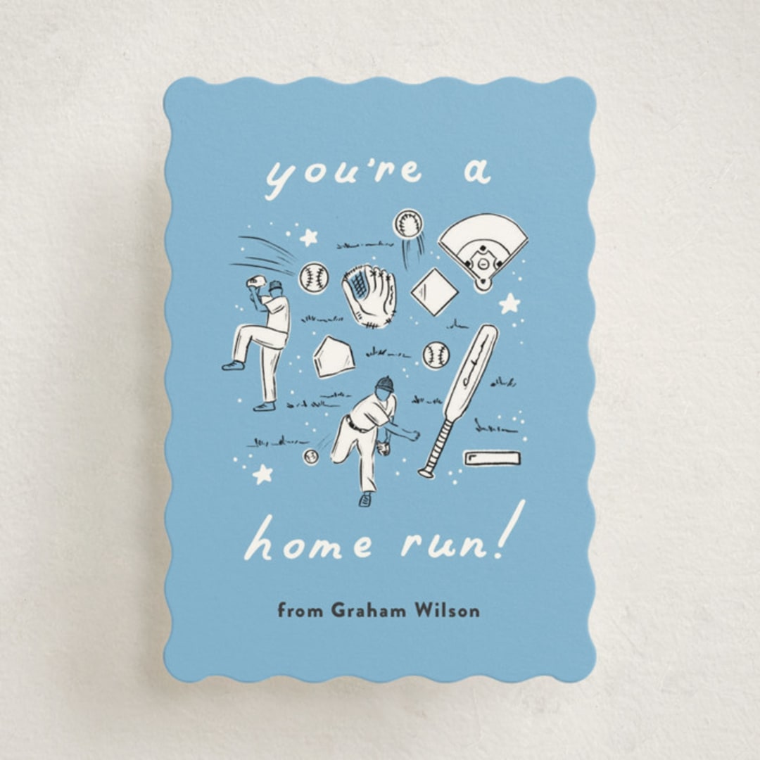 "home run!" - Classroom Valentines in Sky by Erin L. Wilson - Front