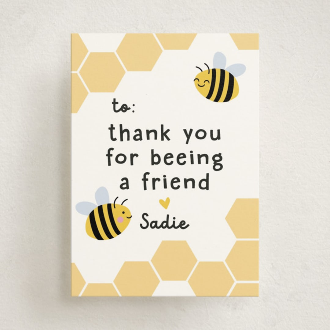 "Beeing a friend" - Classroom Valentines in Honey by Annie Holmquist - Front