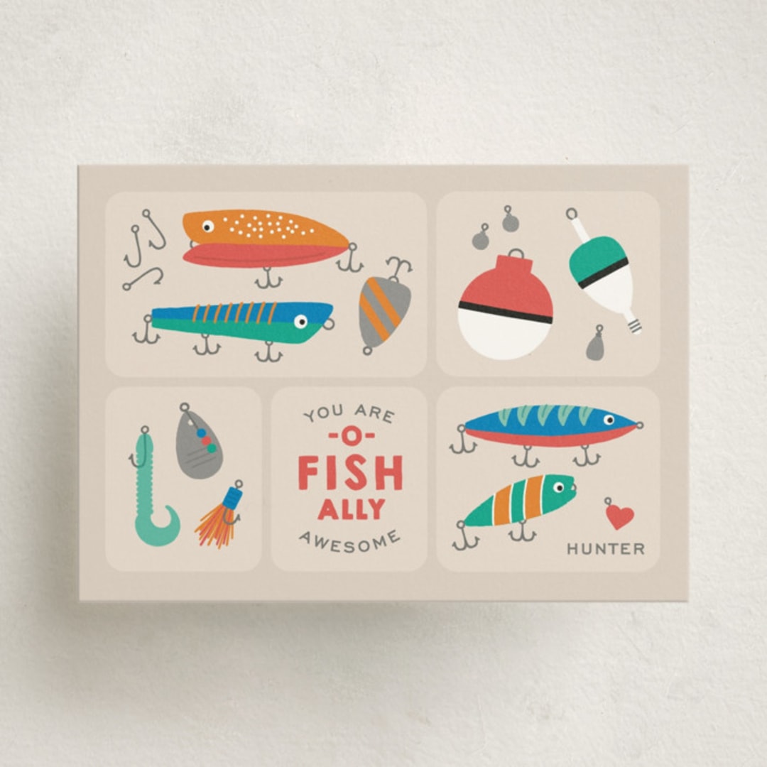 "Tackle Box" - Classroom Valentines in Lake by Michelle Taylor - Front