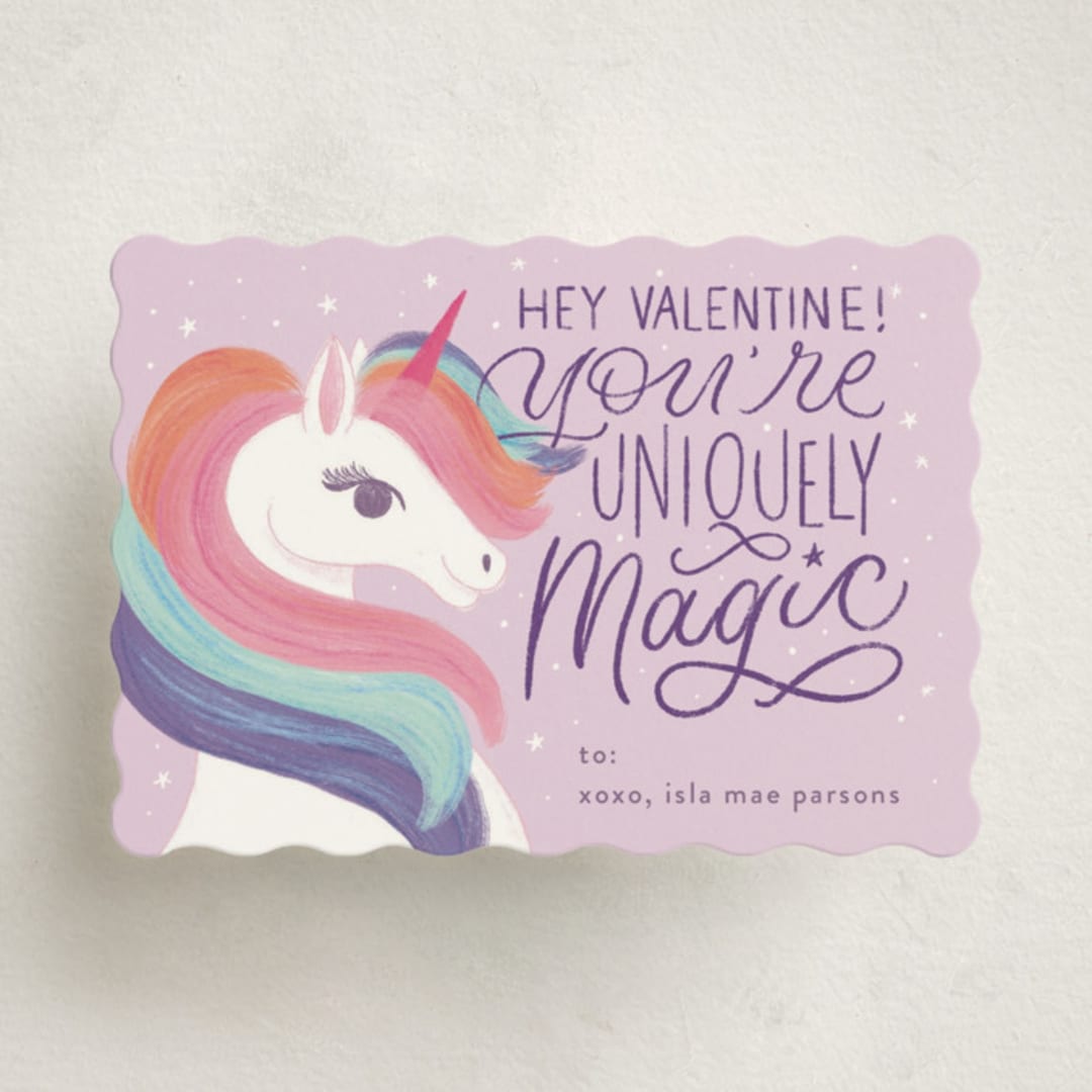 "Uniquely Magic" - Classroom Valentines in Sugarplum by Ashley DeMeyere - Front
