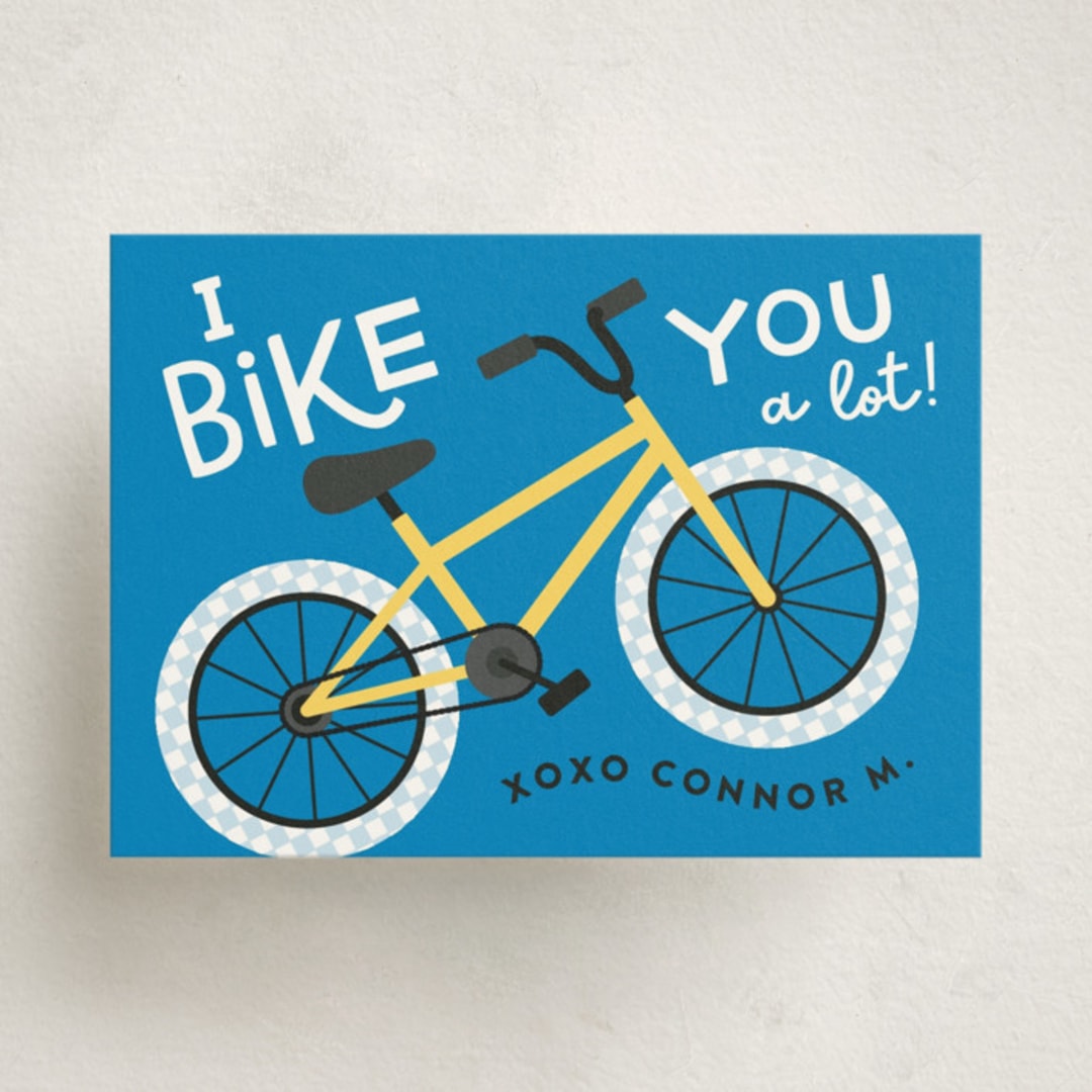 "Cool Bike" - Classroom Valentines in Sunny Day by Kacey Kendrick Wagner - Front