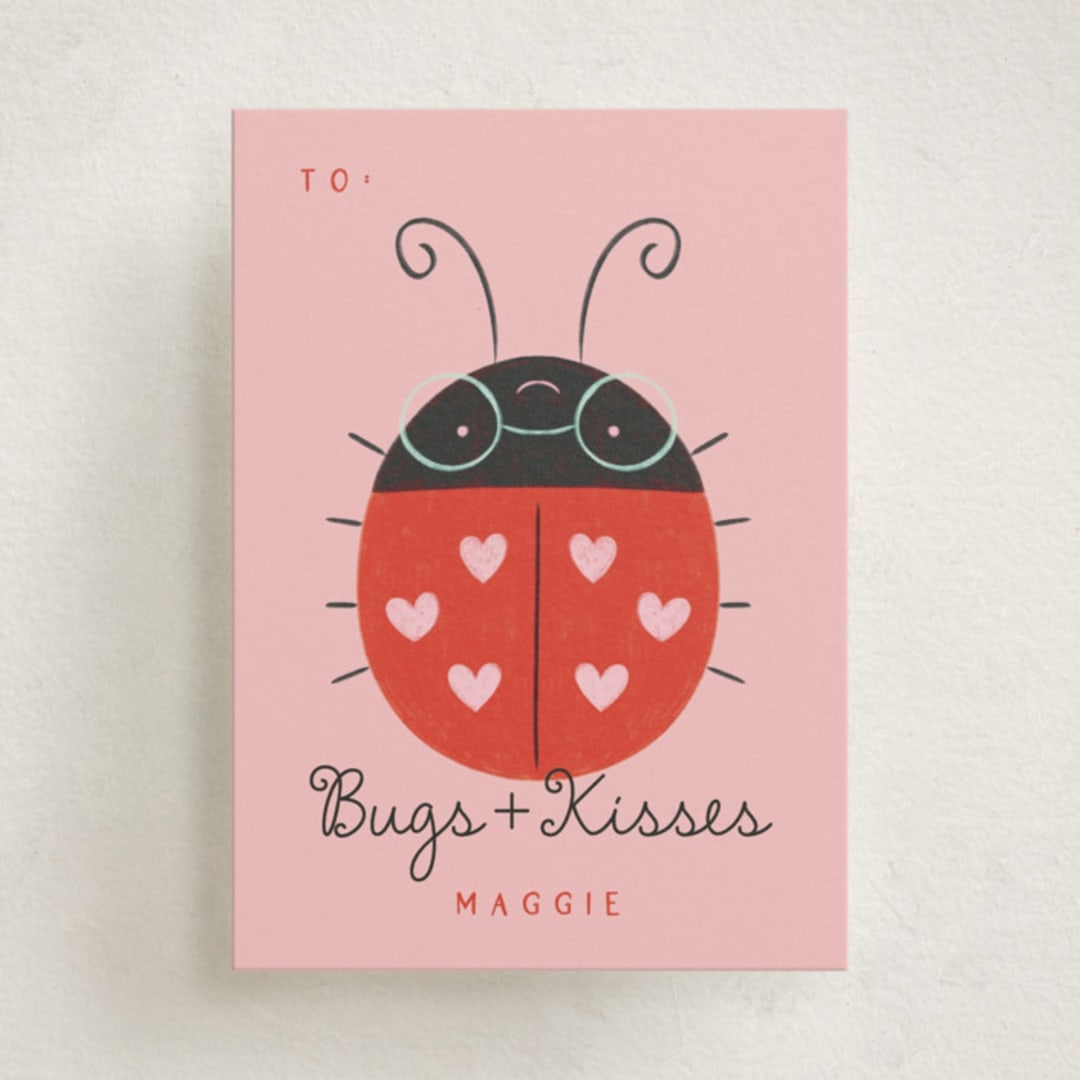 "Bugs and Kisses" - Classroom Valentines in Gumdrop by Kiersten Garner - Front