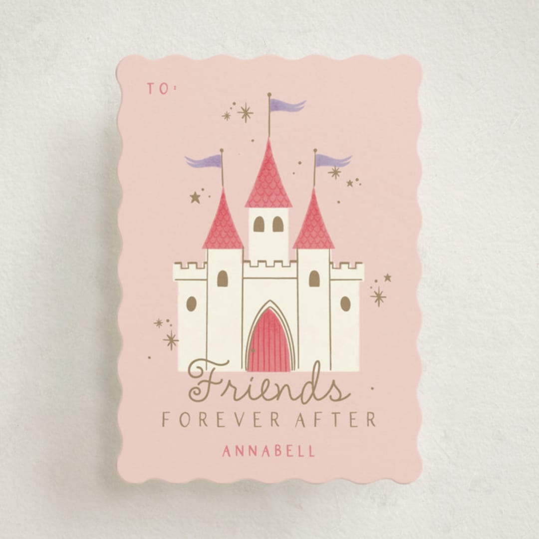 "Forever After" - Classroom Valentines in Blush by Kiersten Garner - Front