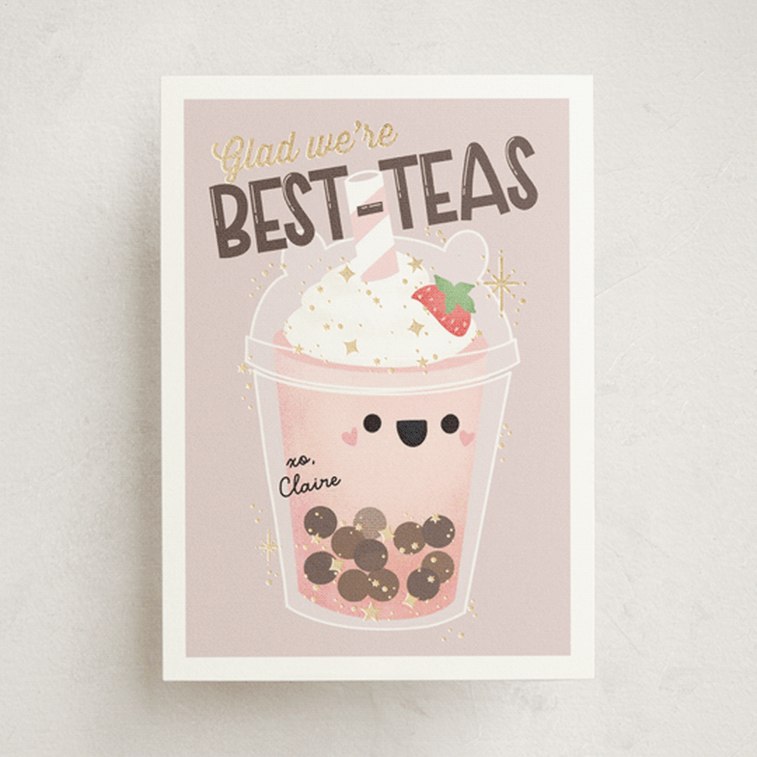 "Best-Teas" - Classroom Valentines in Mocha by Itsy Belle Studio - Front