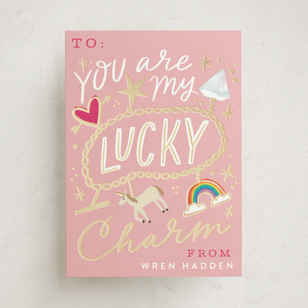 "Lucky Charm" - Classroom Valentines in Carnation by Alethea and Ruth - Front
