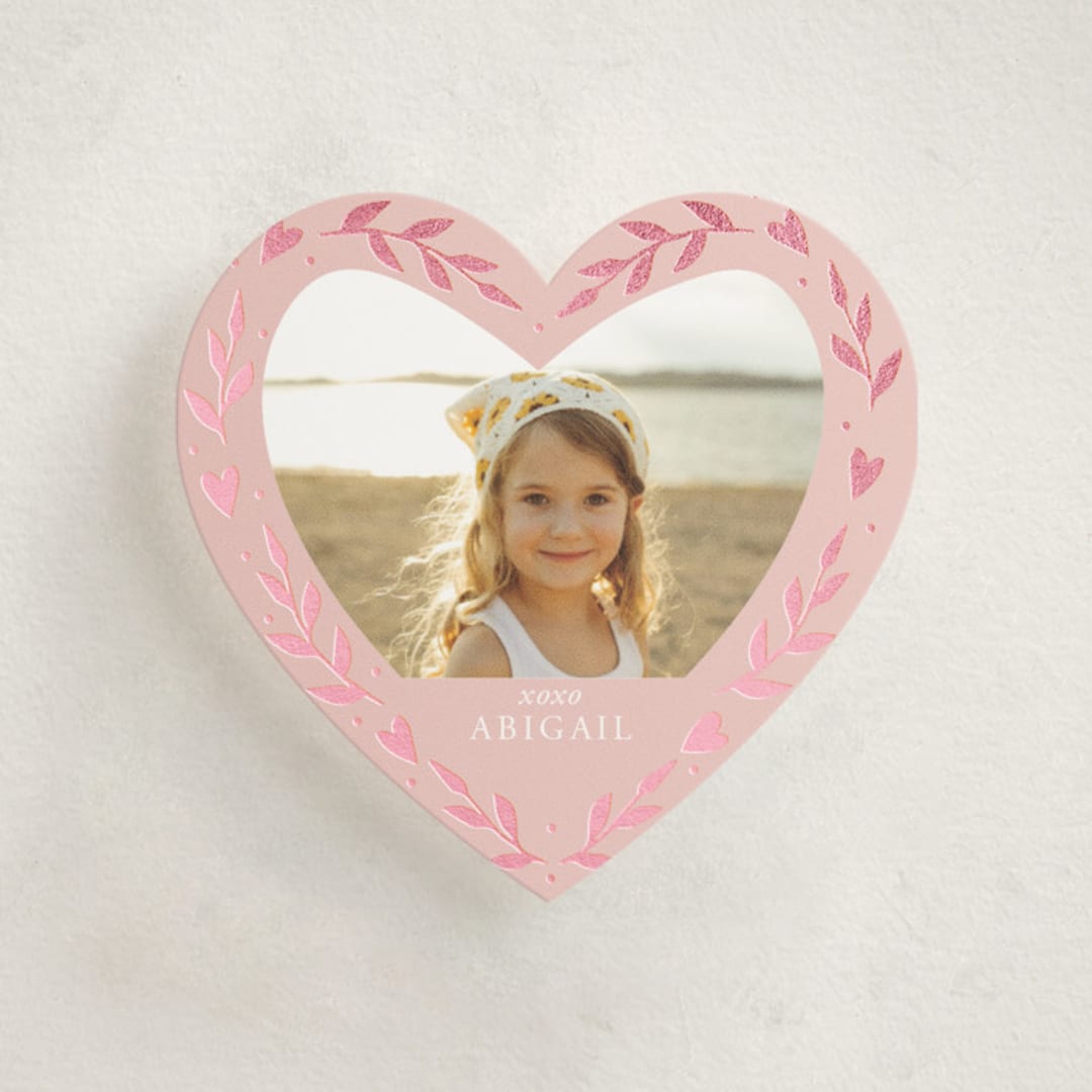 "Pressed Heart" - Classroom Valentines in Cotton Candy by Oma N. Ramkhelawan - Front
