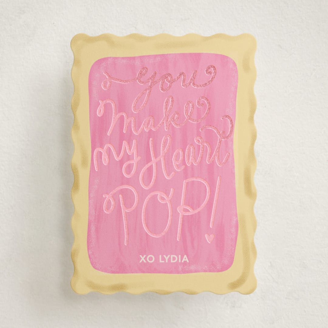 "Pop Tart" - Classroom Valentines in Pop Tart by Baumbirdy - Front