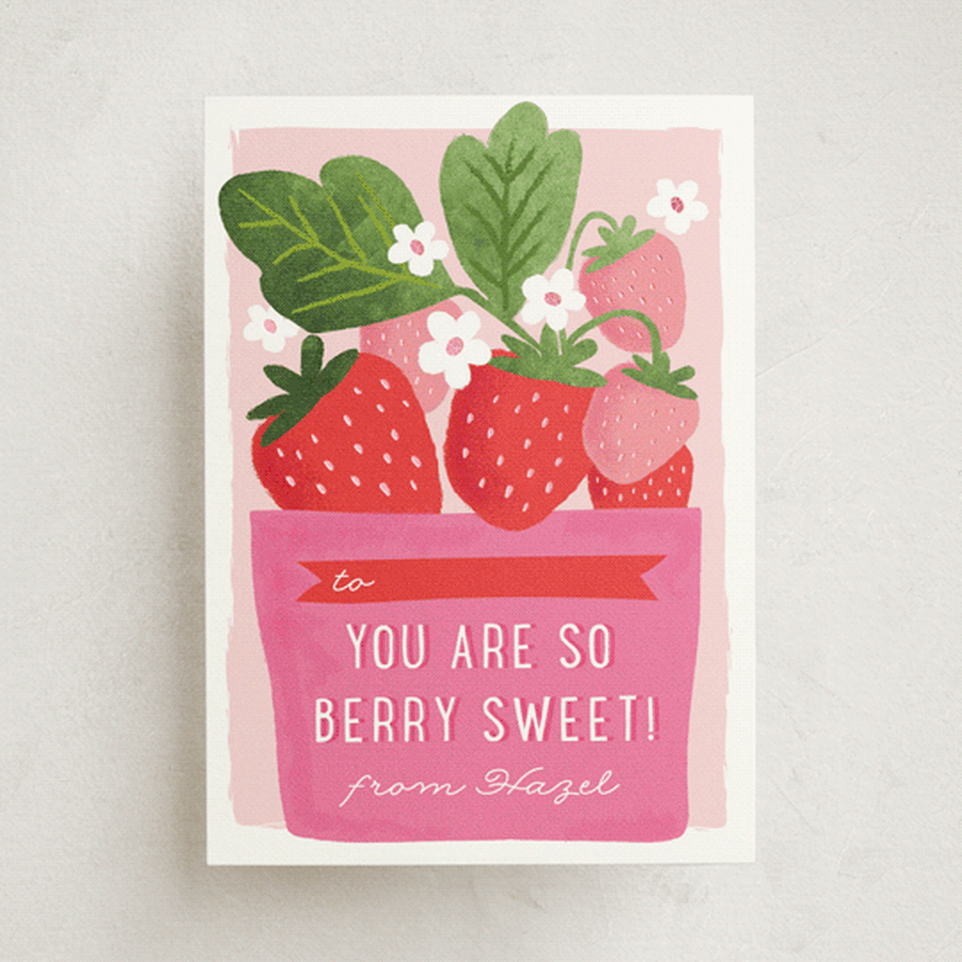 "berry basket" - Classroom Valentines in Berry by Karidy Walker - Front