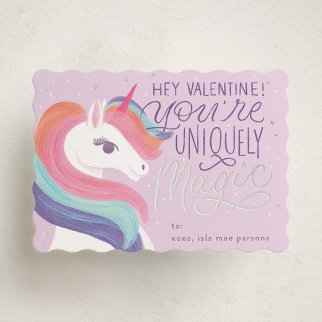 "Uniquely Magic" - Classroom Valentines in Sugarplum by Ashley DeMeyere - Front