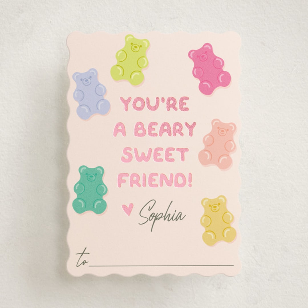 "beary sweet" - Classroom Valentines in Chiffon by Karidy Walker - Front