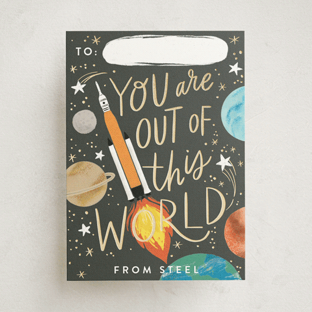 "Out of this world rocket" - Classroom Valentines in Sunshine by Alethea and Ruth - Front
