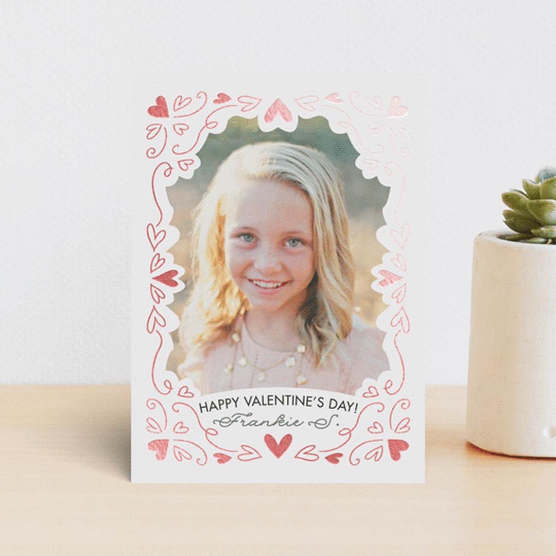 Swirly Heart Photo Frame