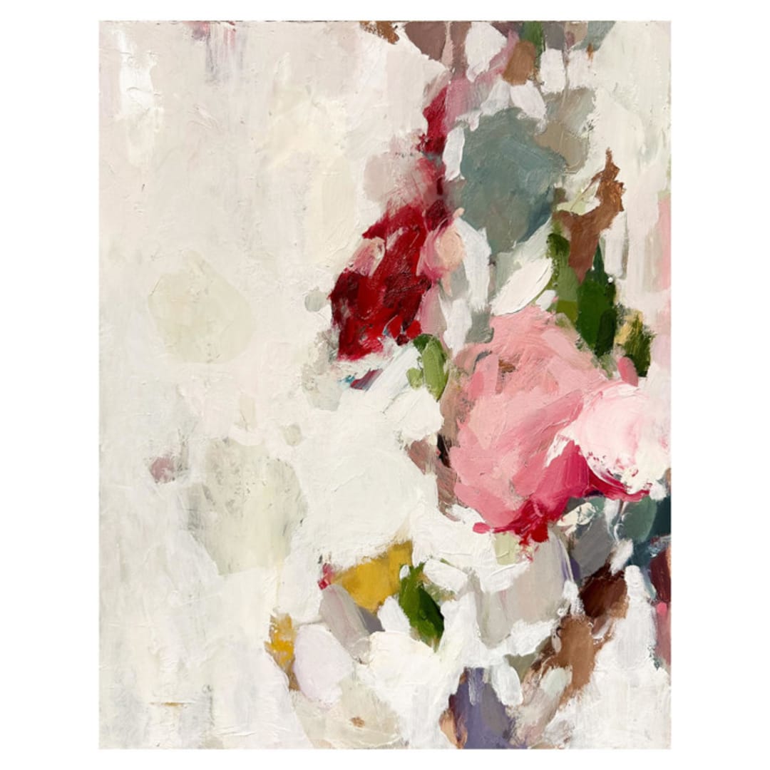 "Abstract, 11 x 14 in., Painting Commission" - Commissioned Original Painting in multicolorassorted-colors by Wendy Keller