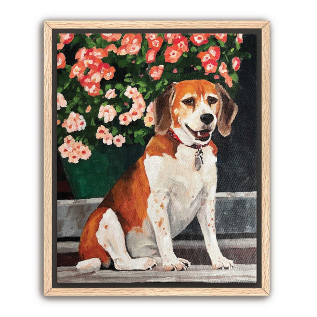 "Painterly Pet Portrait, 11x14", Painting Commission" - Commissioned Original Painting in multicolorassorted-colors by Holly Whitcomb