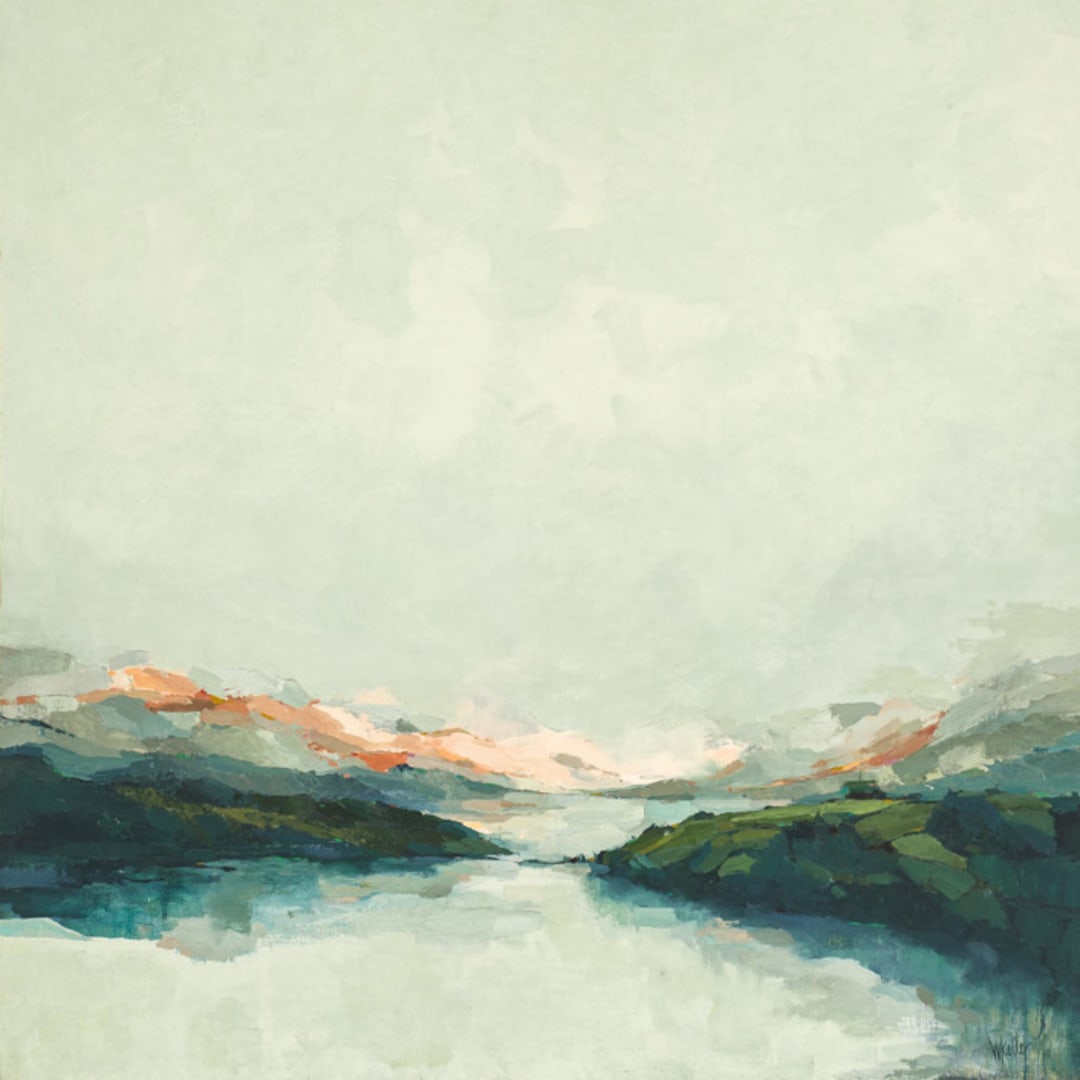"Landscape, 11 x 14 in., Painting Commission" - Commissioned Original Painting in multicolorassorted-colors by Wendy Keller