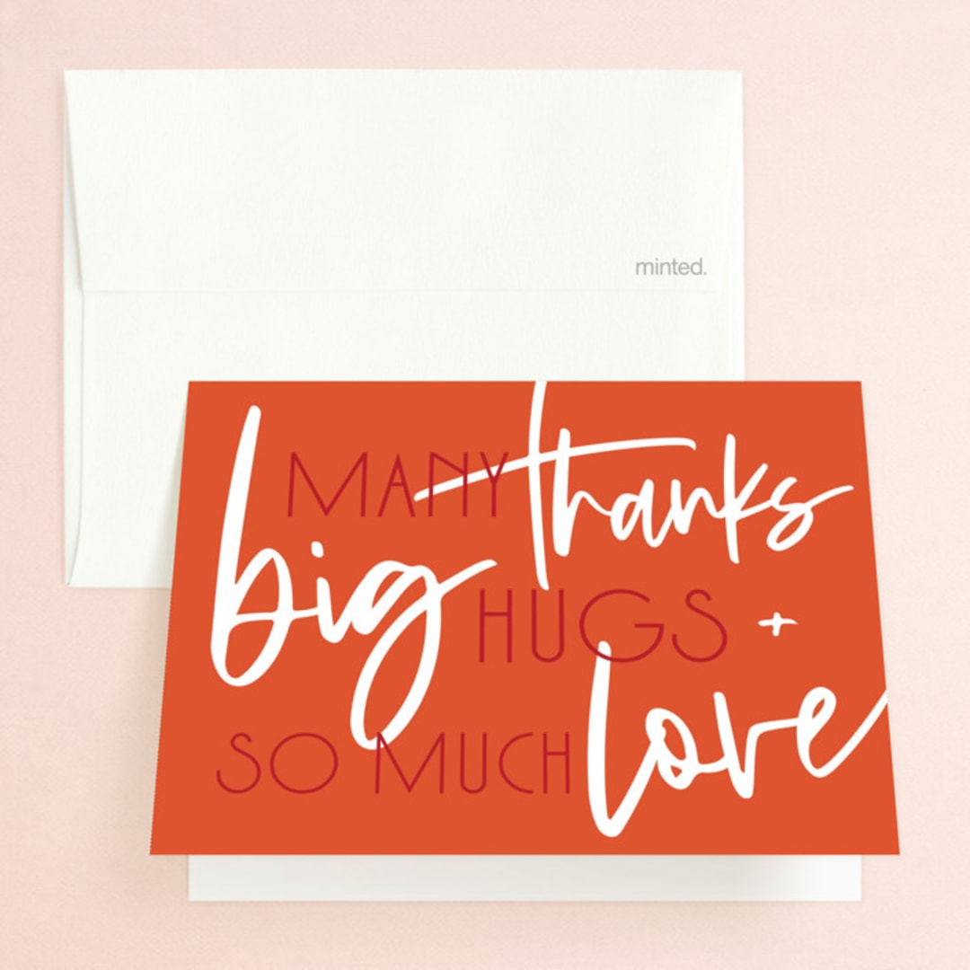"Mandarin-uschia Engagement" - Engagement Party Thank You Cards in Mandarin by Lindsay Chedester - Front