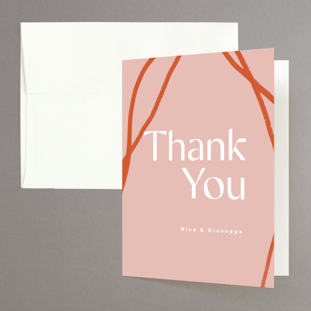"Cantina" - Engagement Party Thank You Cards in Fiesta by Corinne Malesic - Front