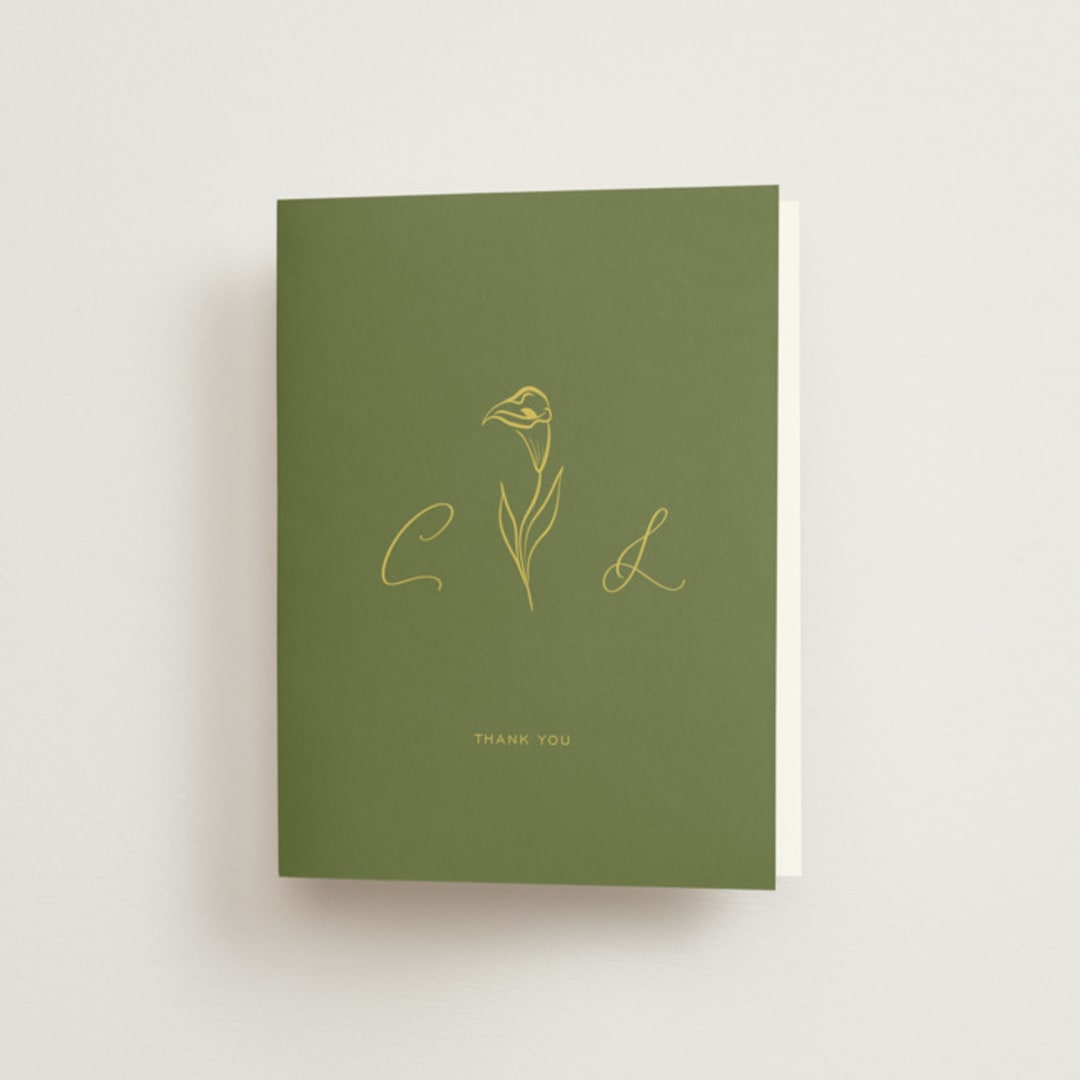 "Calia " - Engagement Party Thank You Cards in Caribbean Citrus by Ani Somi - Front