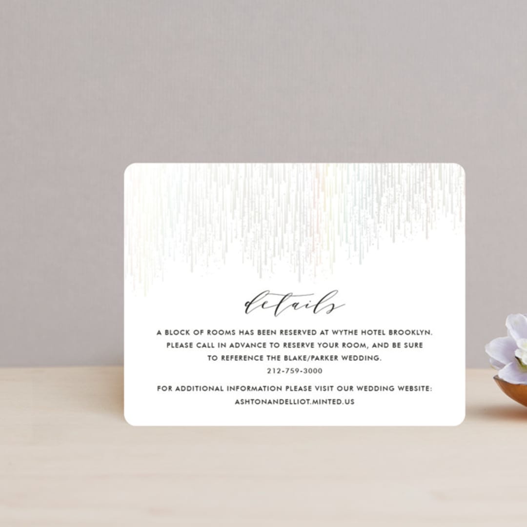 "Sparkle + Shine" - Gloss-Press® Direction Cards in Silk by Kristie Kern - Front