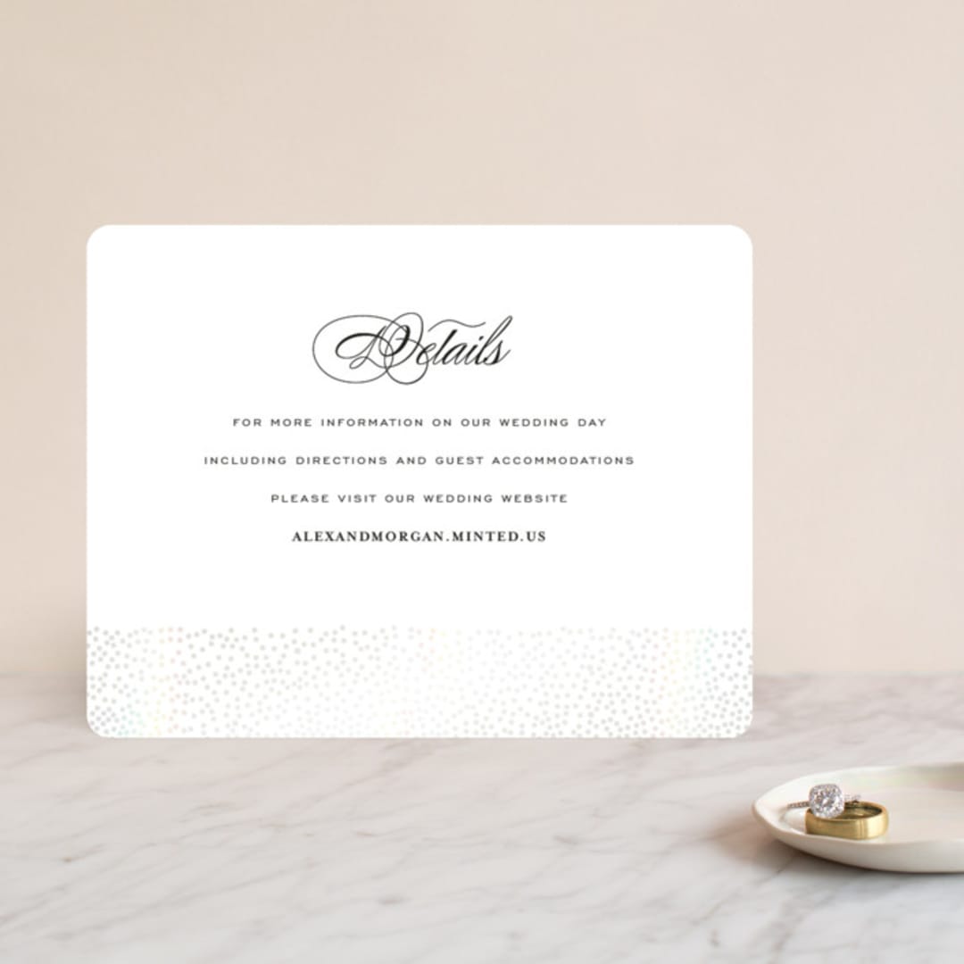 "Promise" - Gloss-Press® Direction Cards in Snow by Design Lotus - Front