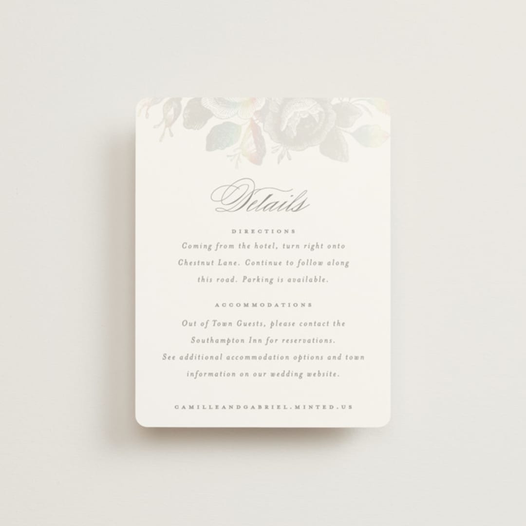 "Idyllic" - Gloss-Press® Direction Cards in The Pearl by Design Lotus - Front