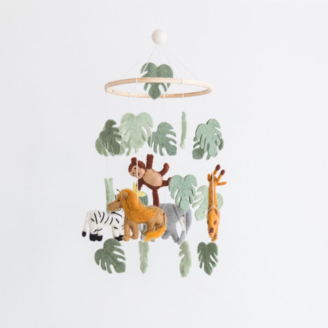 "Jungle / Safari Mobile" - Hanging Mobile in multicolorassorted-colors by Nivas Collection