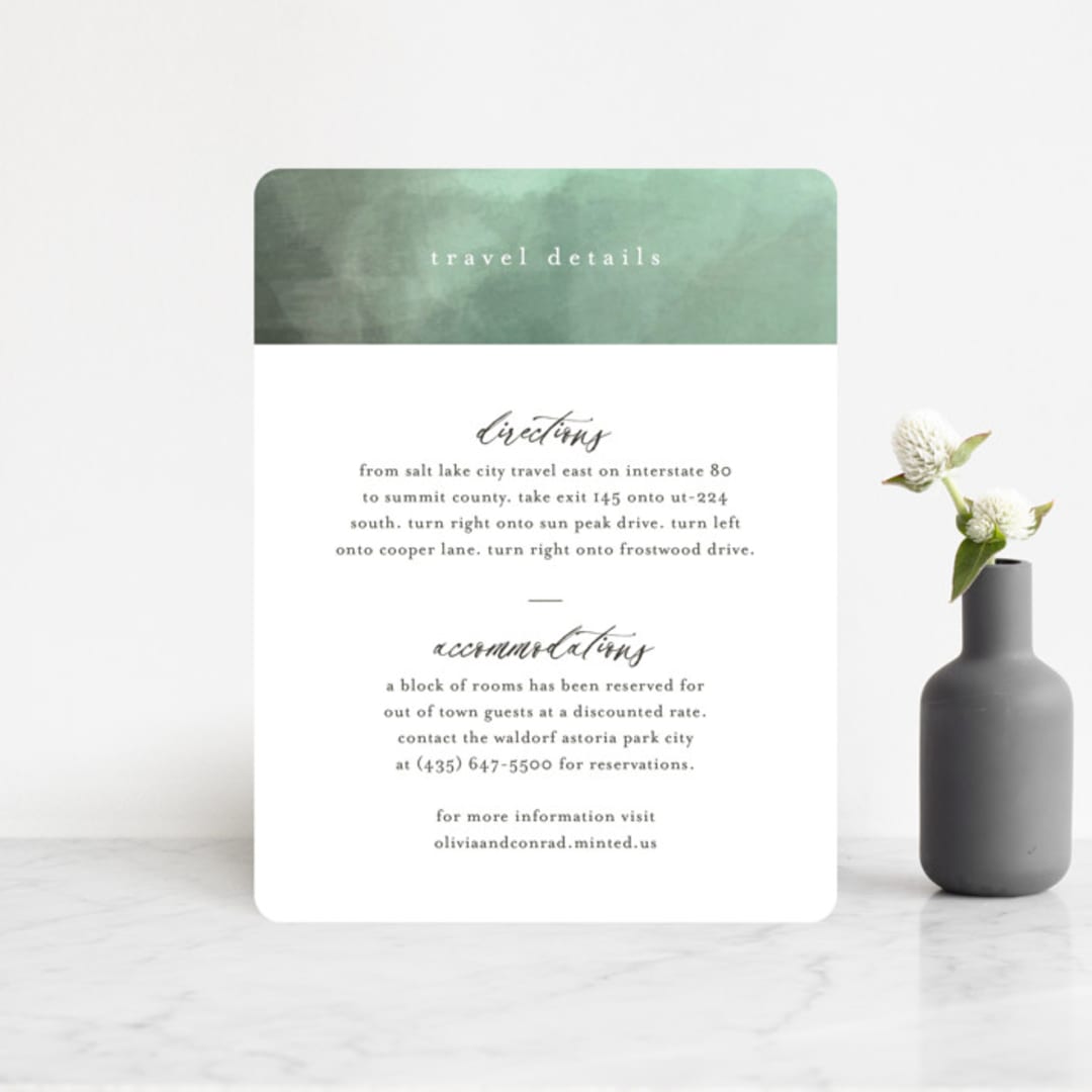 "Meadow" - Direction Cards in Meadow by Eric Clegg - Front