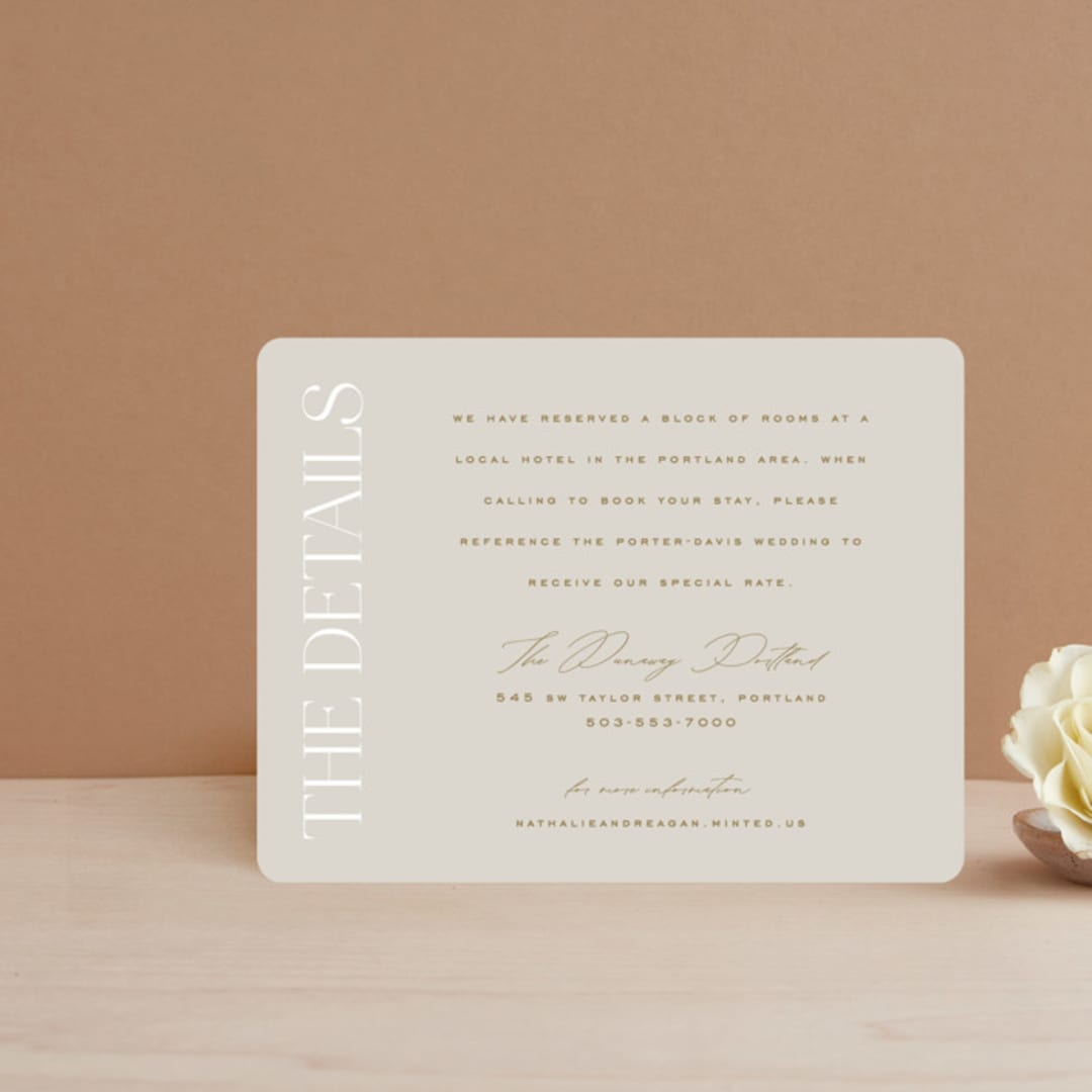"oval" - Direction Cards in Natural by Leah Bisch - Front