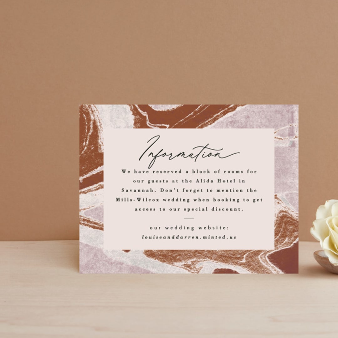"Jasper" - Direction Cards in Sandstone by Everett Paper Goods - Front