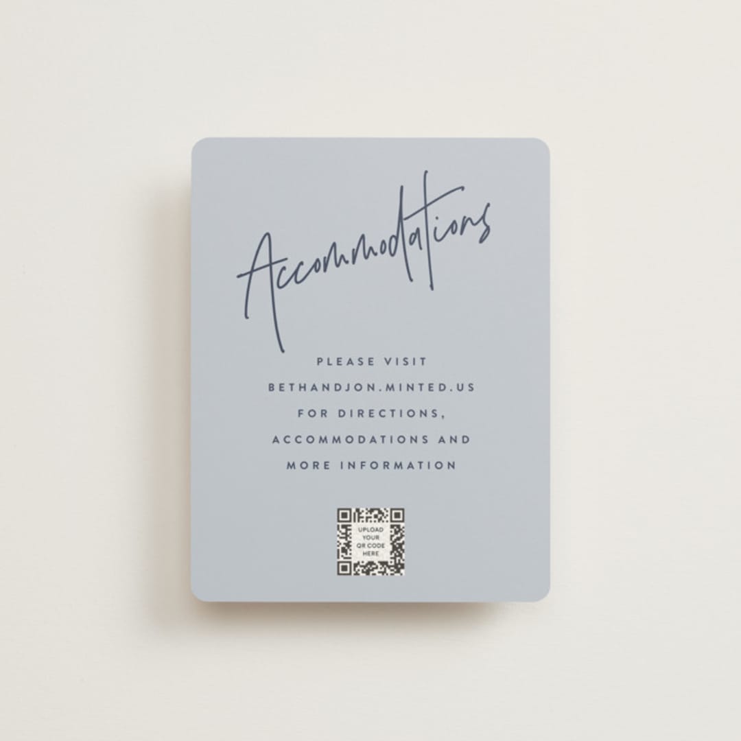 "Marked" - Direction Cards in Navy by JoAnn Jinks - Front