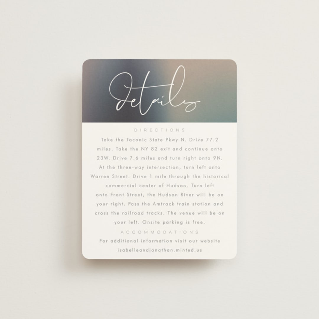 "Mystique" - Direction Cards in Ocean by Lisa McLean - Front