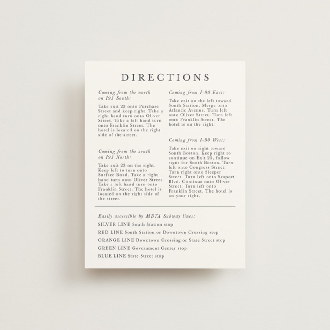 "painted woods" - Direction Cards in Rain by Anne Kostecki - Front