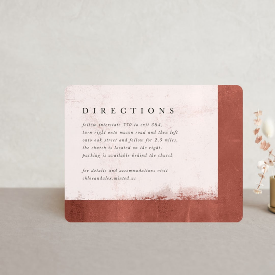 "Dust" - Direction Cards in Sienna by Carrie ONeal - Front