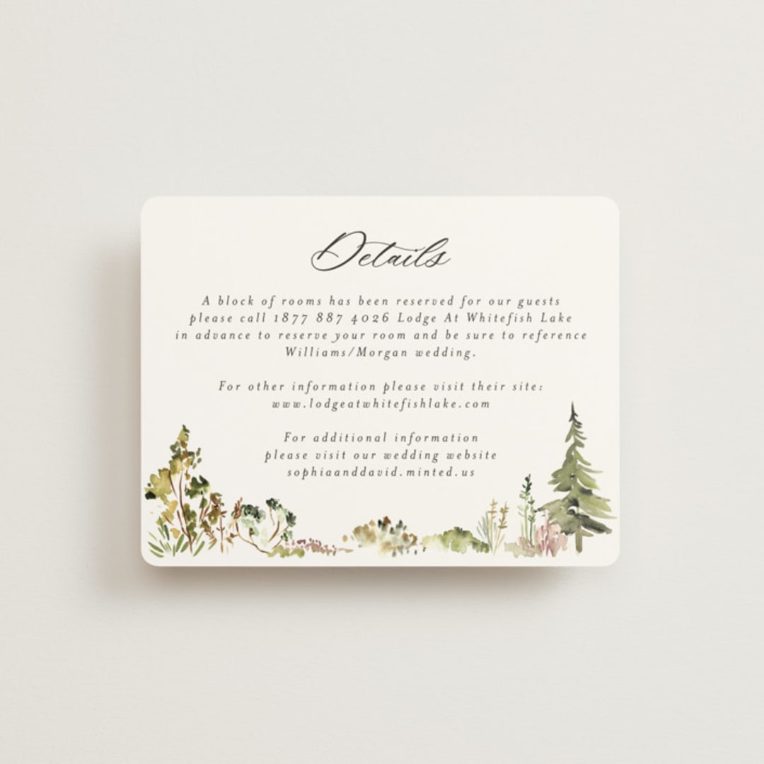 "Great Outdoors" - Direction Cards in Forest by Petra Kern - Front