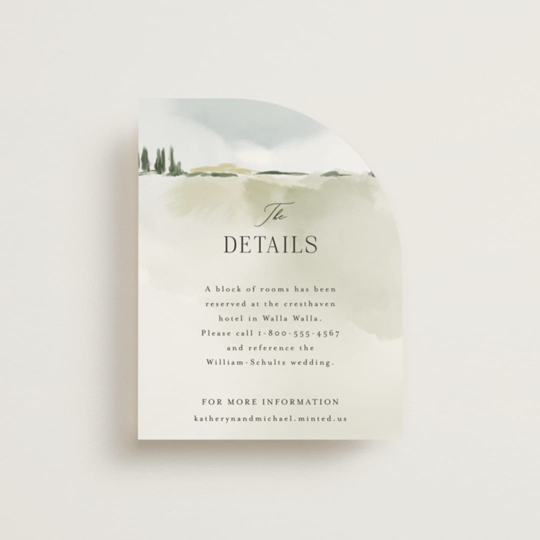 "Estate" - Direction Cards in Sky by Rebecca Durflinger - Front