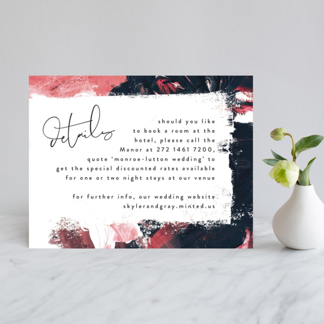 "living coral" - Direction Cards in Coral by Phrosné Barwood - Front