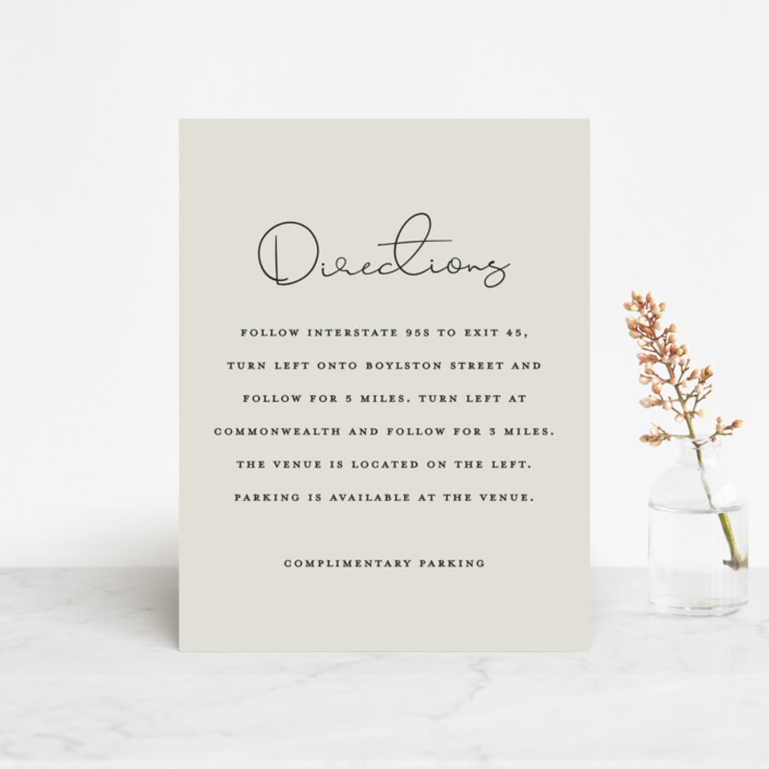"sweet sweet elegance" - Direction Cards in Dutch Cream by frances mathys - Front
