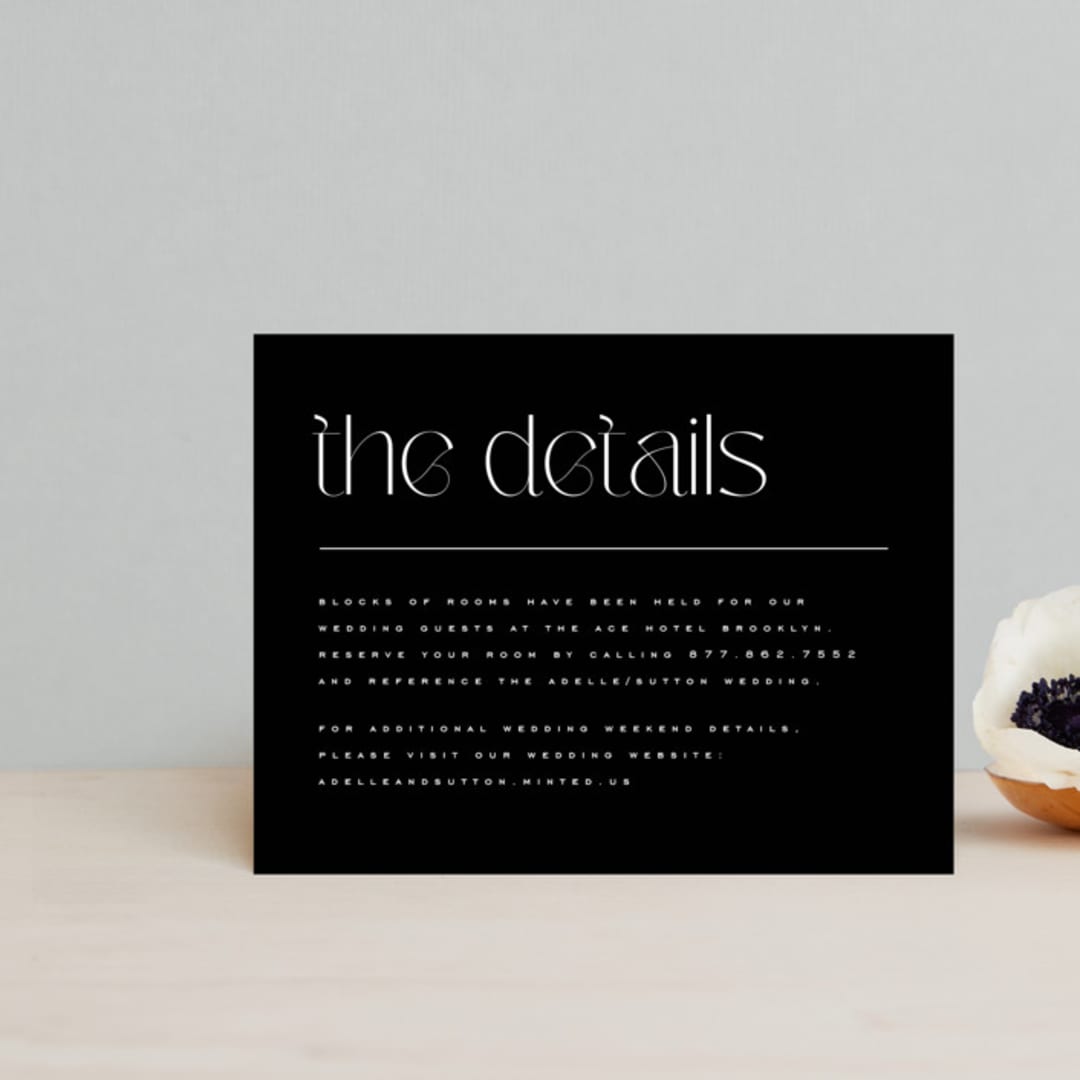 "Brooks" - Direction Cards in Vanilla by Kristie Kern - Front