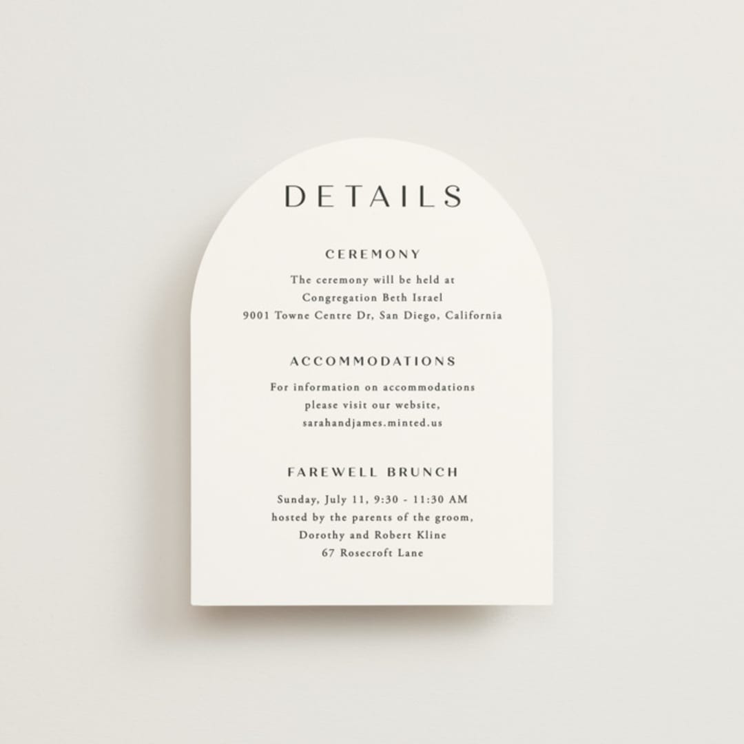 "Arguello" - Direction Cards in Diamond by Annie Shapiro - Front