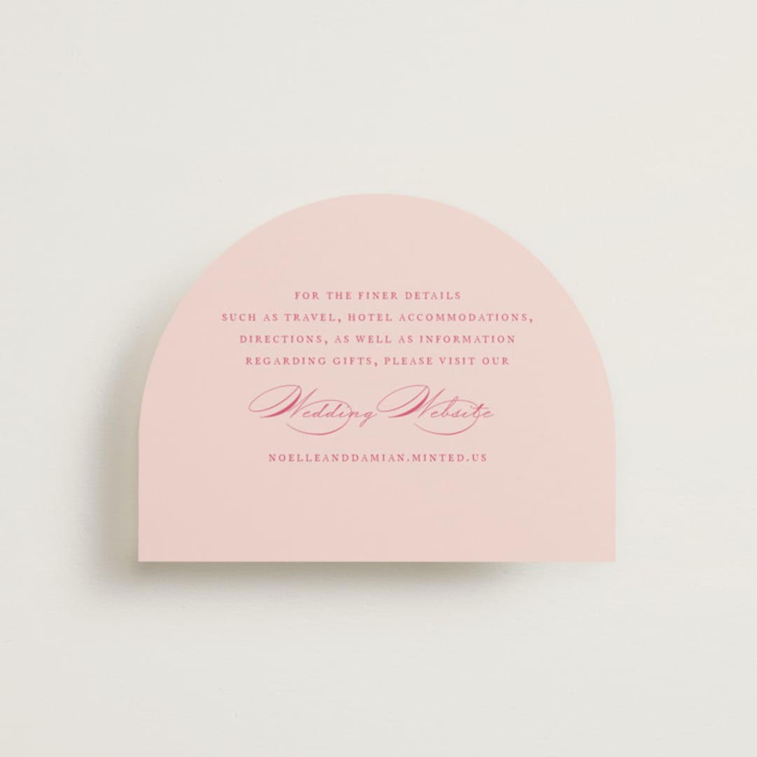 "Everlasting" - Direction Cards in Carnation by Jennifer Postorino - Front