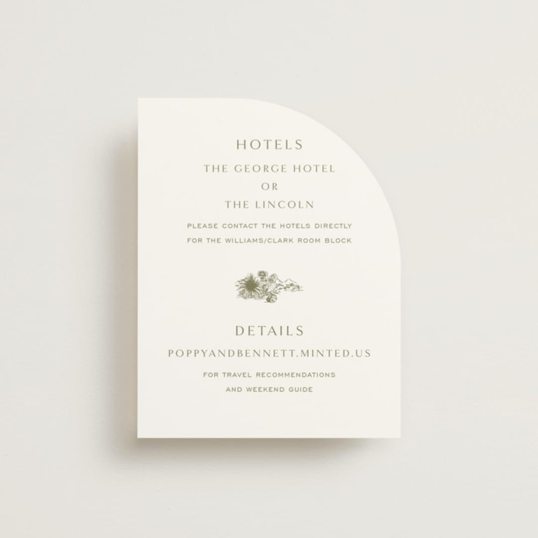 "Rancho" - Direction Cards in Verde by Megan Davis - Front