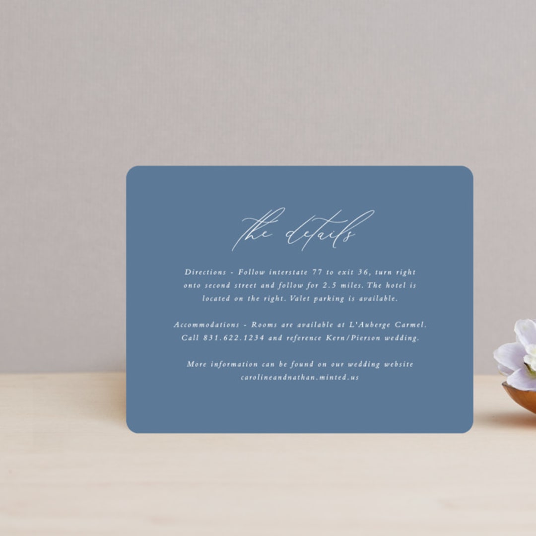 "Slate" - Direction Cards in Blue Jasper by Erin Deegan - Front